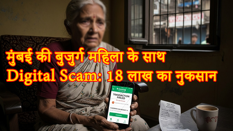 मुंबई की बुजुर्ग महिला के साथ डिजिटल धोखाधड़ी: दूध के बहाने 18 लाख रुपये का नुकसान