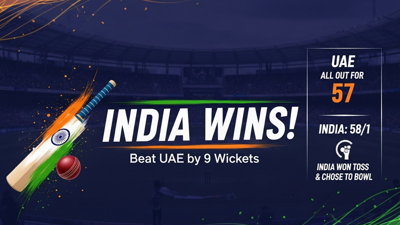 India beats UAE by 9 wickets Asia Cup