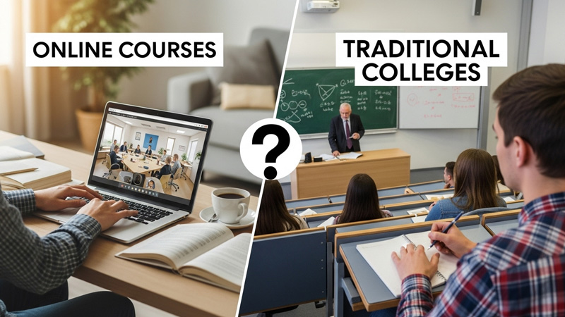 Online Courses vs Traditional Colleges