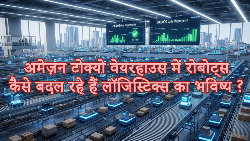 अमेज़न टोक्यो वेयरहाउस में रोबोट्स