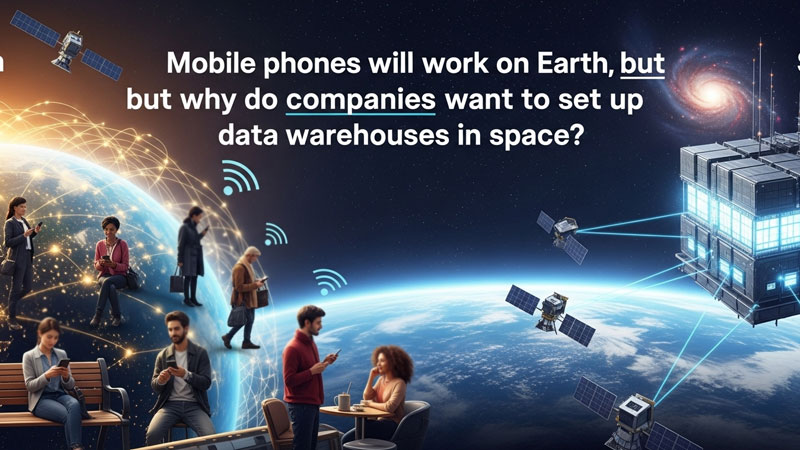 मोबाइल फोन पृथ्वी पर काम करेंगे, लेकिन कंपनियां अंतरिक्ष में डेटा वेयरहाउस क्यों स्थापित करना चाहती हैं?