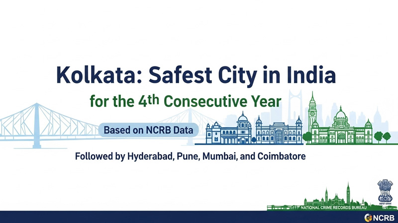 Kolkata is the safest city in India 2