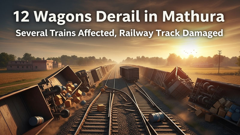 मथुरा मालगाड़ी पटरी से उतरी: उत्तर प्रदेश में रेल यातायात बुरी तरह प्रभावित
