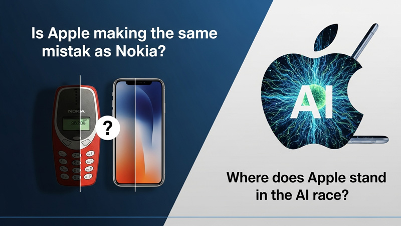क्या Apple भी Nokia जैसी गलती कर रहा है? AI रेस में Apple कहाँ खड़ा है?