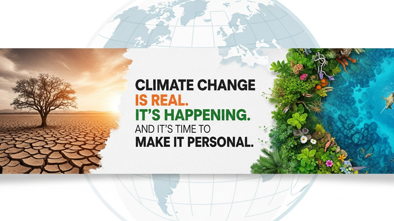 क्लाइमेट चेंज सच है। यह हो रहा है। और अब इसे व्यक्तिगत रूप से लेना ही होगा।