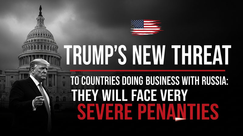 डोनाल्ड ट्रंप रूस प्रतिबंध: रूस से व्यापार करने वाले देशों को “बहुत कठोर दंड” की चेतावनी