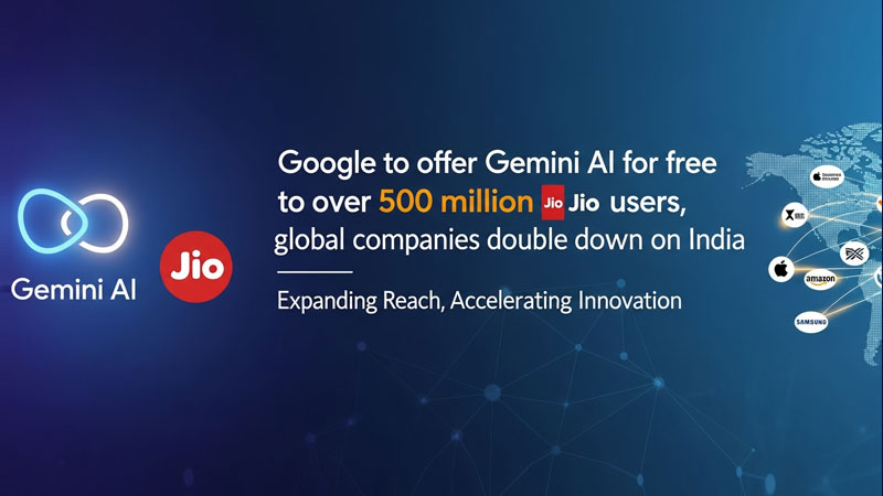 Google Gemini AI: 500 मिलियन जियो यूज़र्स को मिलेगा मुफ्त एक्सेस