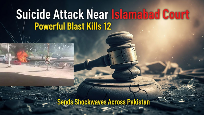 इस्लामाबाद आत्मघाती हमला: अदालत के पास हुए शक्तिशाली धमाके में 12 की मौत, पाकिस्तान दहला