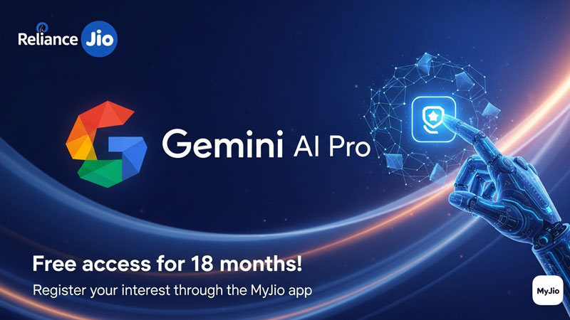 रिलायंस जियो और गूगल जेमिनी एआई प्रो: अब 18 महीने तक मुफ्त एआई एक्सेस