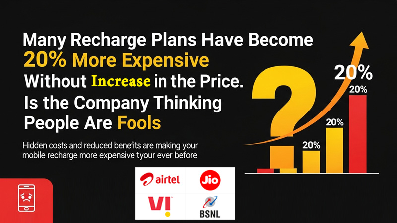 रिचार्ज प्लान 20% महंगे हो गए—कीमत वही है तो खर्च कैसे बढ़ा?
