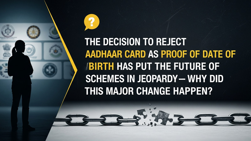 आधार कार्ड जन्मतिथि प्रमाण के रूप में अस्वीकार करने के फैसले से कई योजनाओं का भविष्य अधर में?