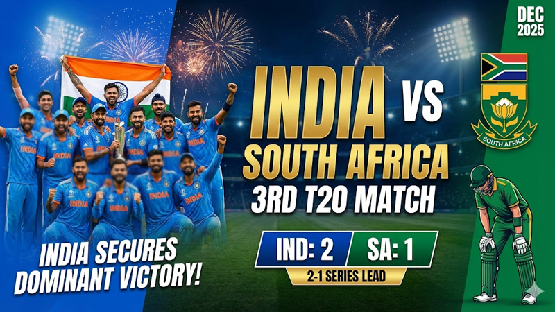 Ind vs SA 3rd T20: भारत की दमदार जीत, सीरीज़ में बनाई 2-1 की बढ़त