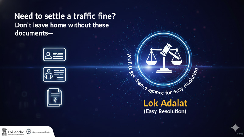 चलान निपटाना है? लोक अदालत चलान दस्तावेजों के बिना घर से न निकलें