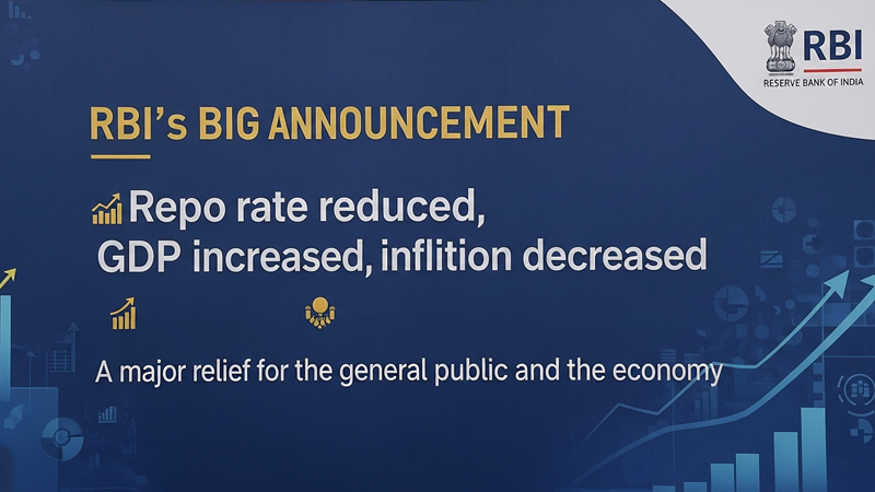 RBI मौद्रिक नीति: रेपो रेट घटा, GDP बढ़ी, महंगाई घटी – आम जनता और अर्थव्यवस्था के लिए बड़ी राहत