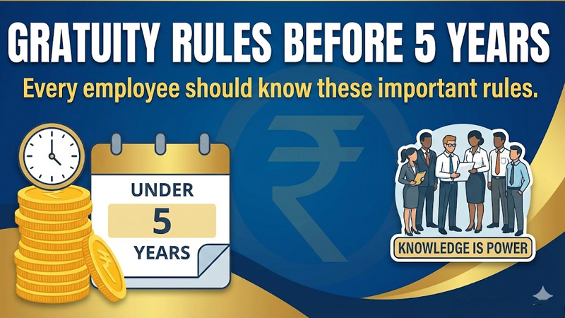 Gratuity Rules Before 5 Years: हर कर्मचारी को जानने चाहिए ये जरूरी नियम