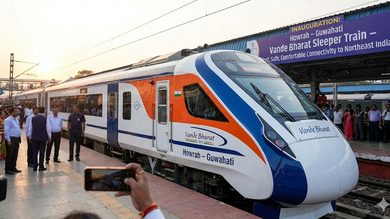 Howrah – Guwahati Vande Bharat Sleeper Train: पूर्वोत्तर भारत के लिए नई रेल क्रांति
