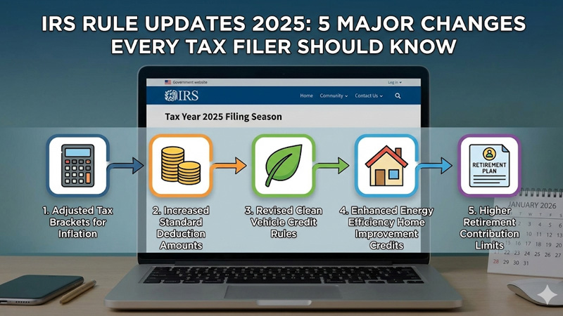 IRS Rule Updates 2025: हर टैक्स फाइलर को जानने चाहिए ये 5 बड़े बदलाव