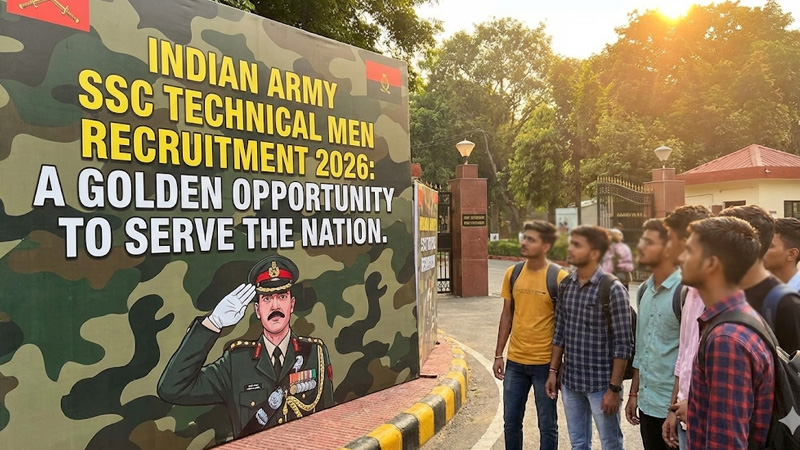 Indian Army SSC Technical Men Recruitment 2026: देश सेवा का सुनहरा अवसर