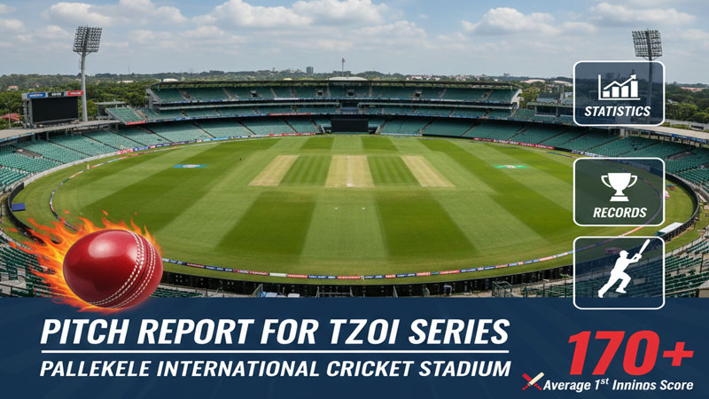 Pallekele Stadium pitch T20I:  सीरीज के लिए पिच रिपोर्ट: पल्लेकेले इंटरनेशनल क्रिकेट स्टेडियम के आंकड़े और रिकॉर्ड