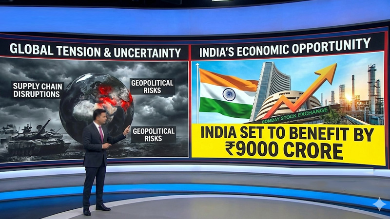 दुनिया में टेंशन: लेकिन भारत को हो सकता है ₹9000 करोड़ का फायदा