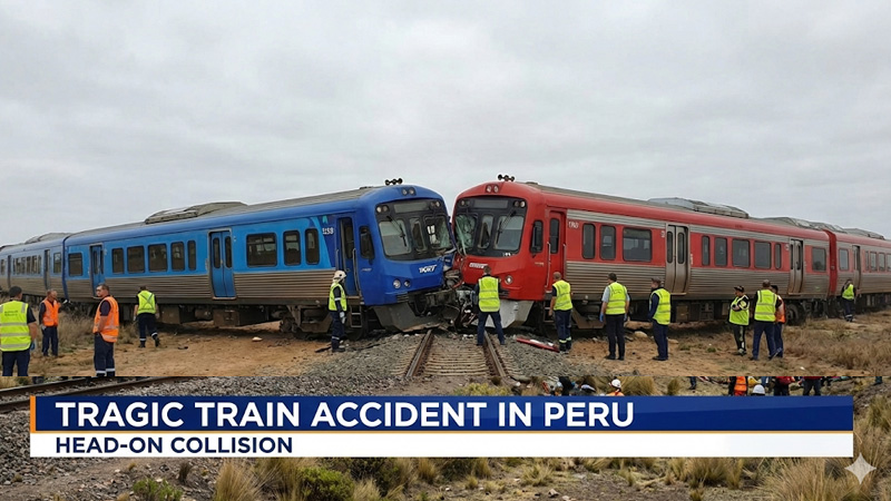 पेरू में दर्दनाक रेल हादसा, दो ट्रेनों की आमने-सामने टक्कर