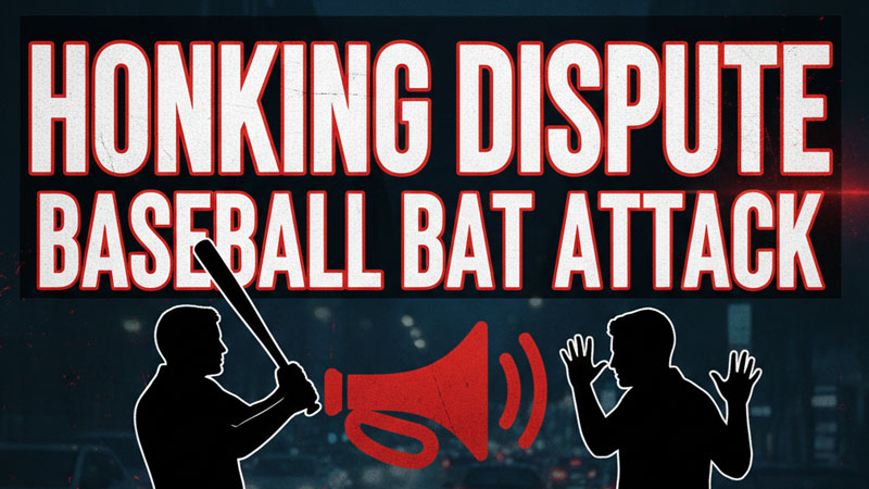 हॉर्न बजाने का विवाद बेसबॉल बैट से हमला