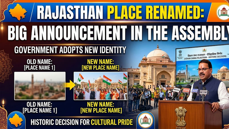 राजस्थान की जगह का नाम बदला गया
