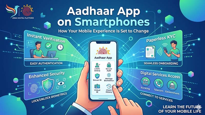 स्मार्टफोन में आधार ऐप