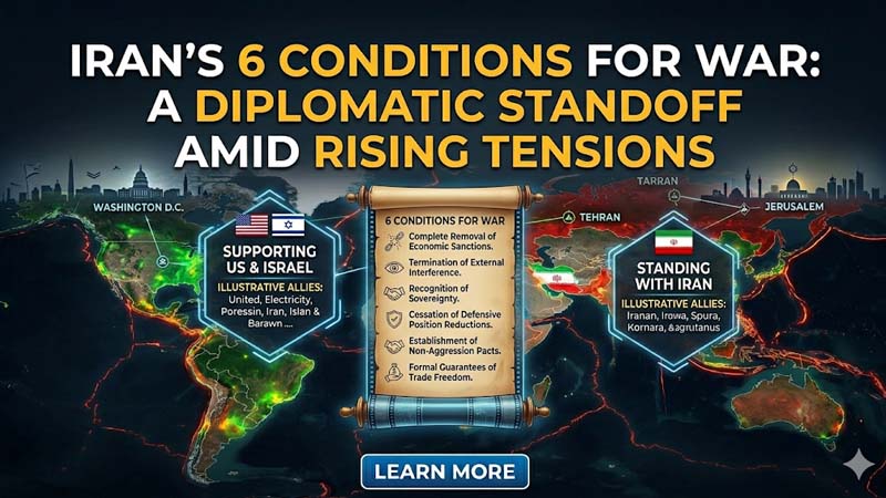 ईरान की 6 शर्तें युद्ध