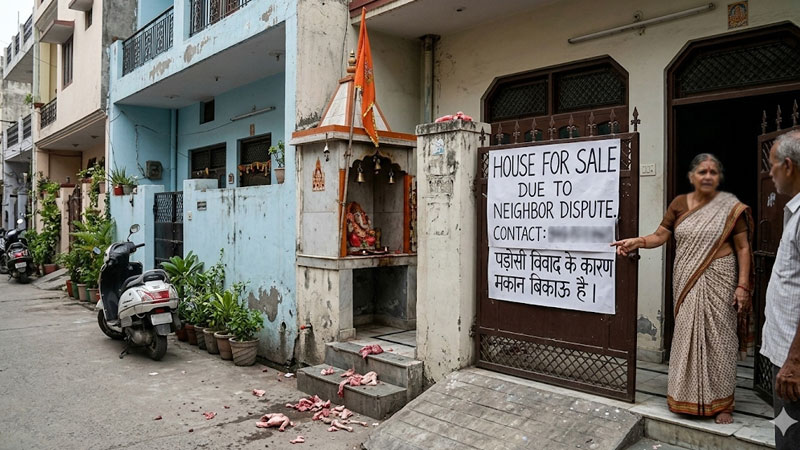 Temple dispute neighbor conflict