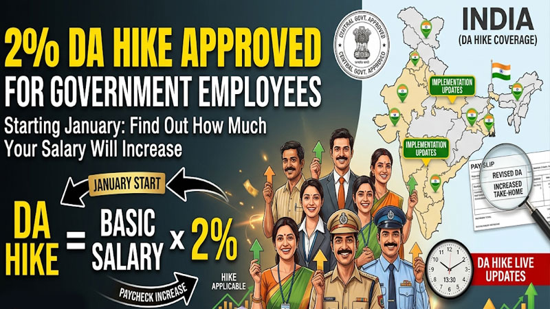 2% DA बढ़ोतरी